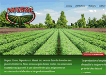 Tablet Screenshot of pepiniereamasse.com